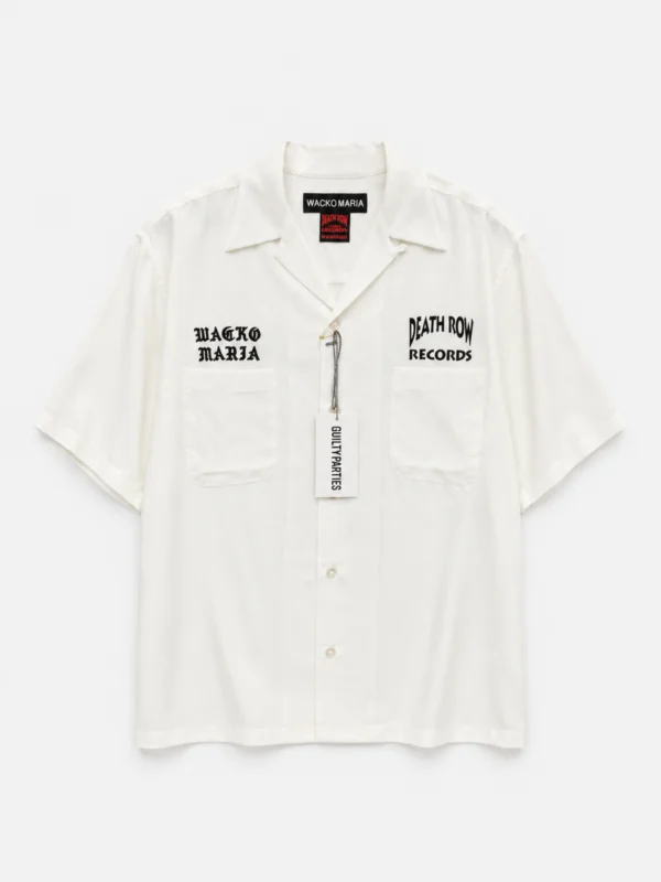 S__58777631_0 WACKO MARIA × DEATH ROW RECORDS 50'S Open Collar Shirt - White