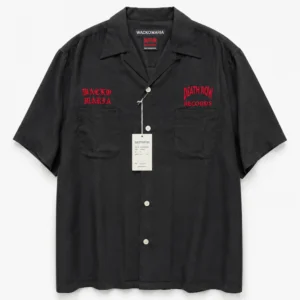 WACKO MARIA × DEATH ROW RECORDS 50'S 開領襯衫 黑色款