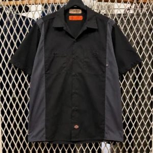 Dickies Two Tone Work Shirt 黑灰拼色短袖工裝襯衫