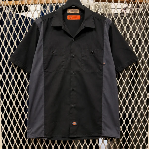 S__58974234_0 Dickies Two Tone Work Shirt 黑灰拼色短袖工裝襯衫
