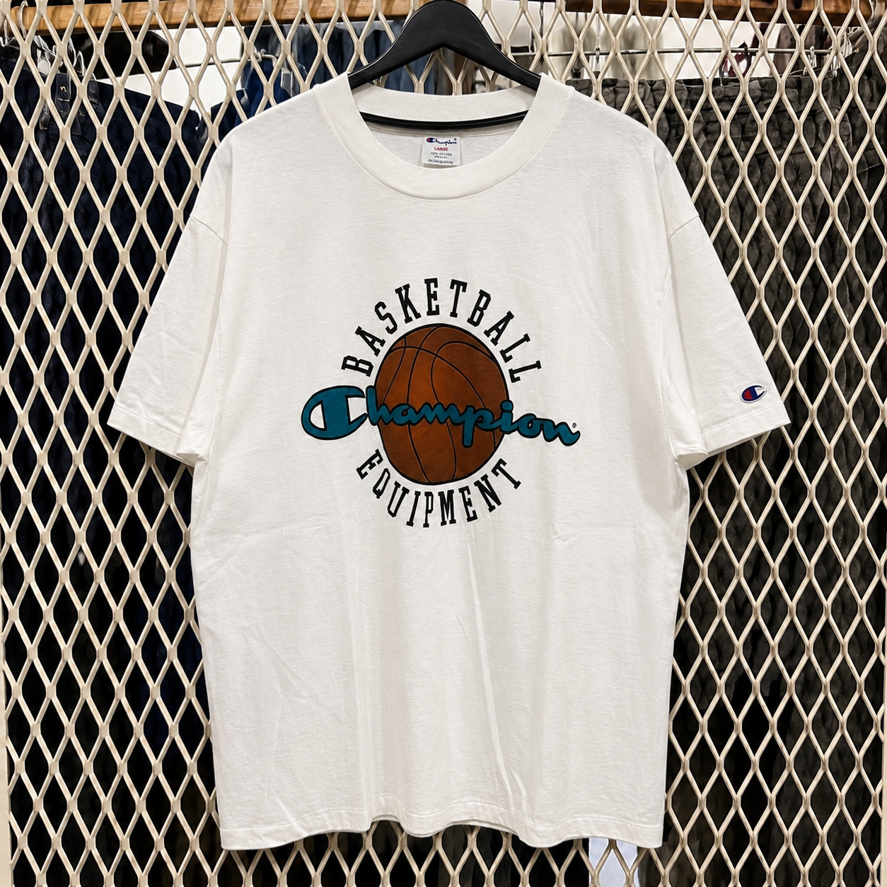 Champion Basketball Equipment 白色籃球圖案短 Tee