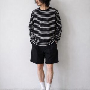 S__59858948_0 WACKO MARIA 26SS Double Pleated Chino Short Trousers 黑色雙打摺寬版短褲